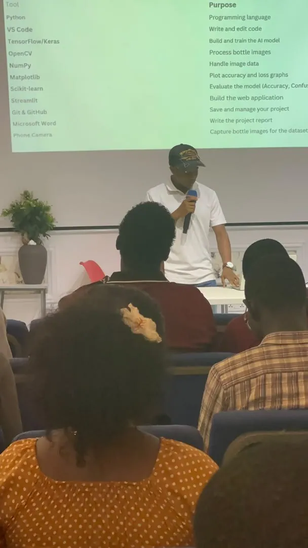A lecture in progress
