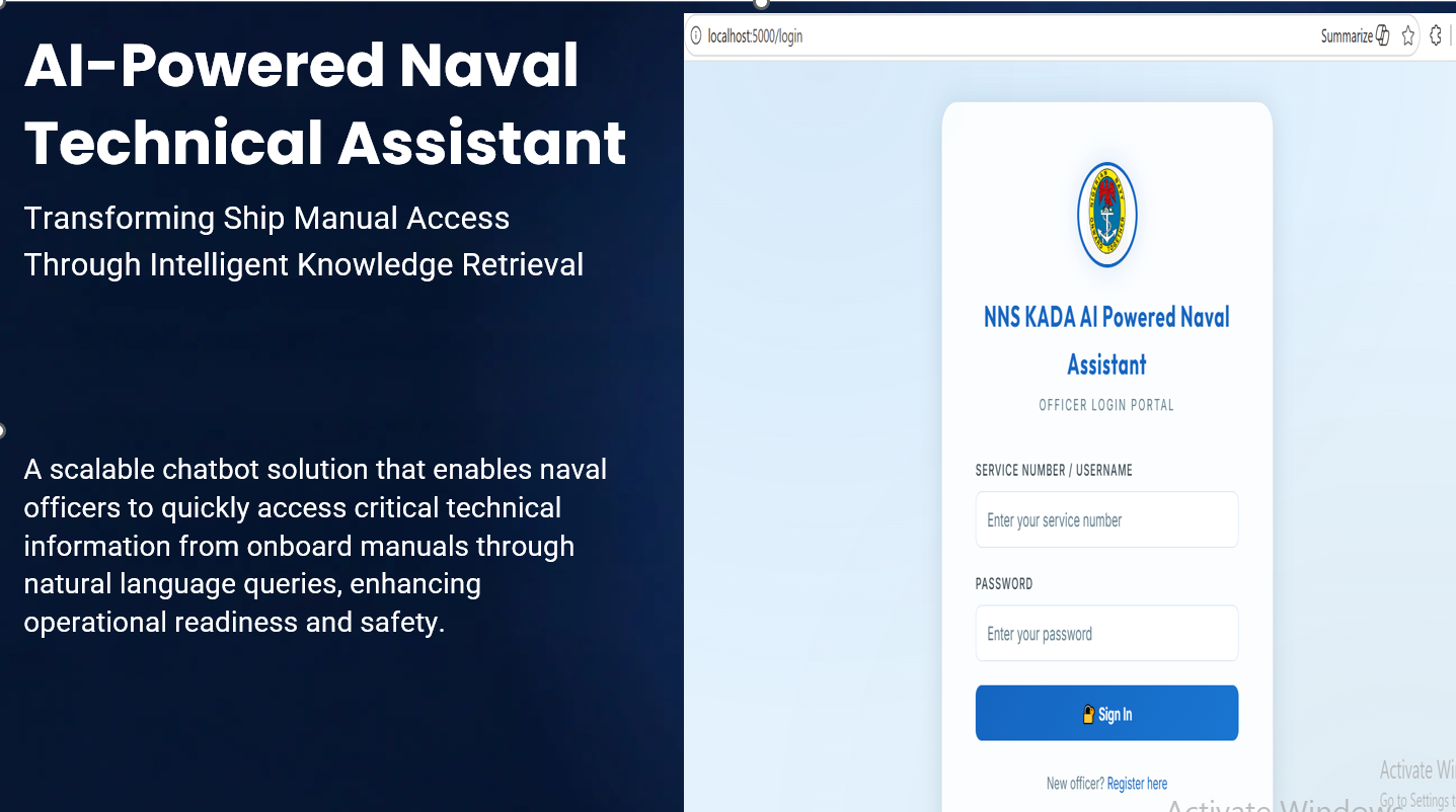 NNS KADA AI POWERED NAVAL ASSISTANT — AI/ML project by Ikechukwu Christian Oleh, RAIN Nigeria
