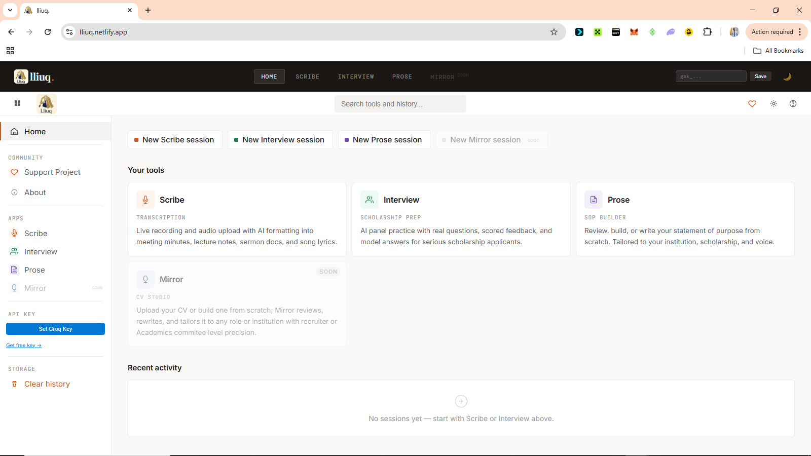 Lliuq: A Serverless AI Platform for Accessible Scholarship and Academic Preparation — AI/ML project by Titilola Kazeem Salisu, RAIN Nigeria