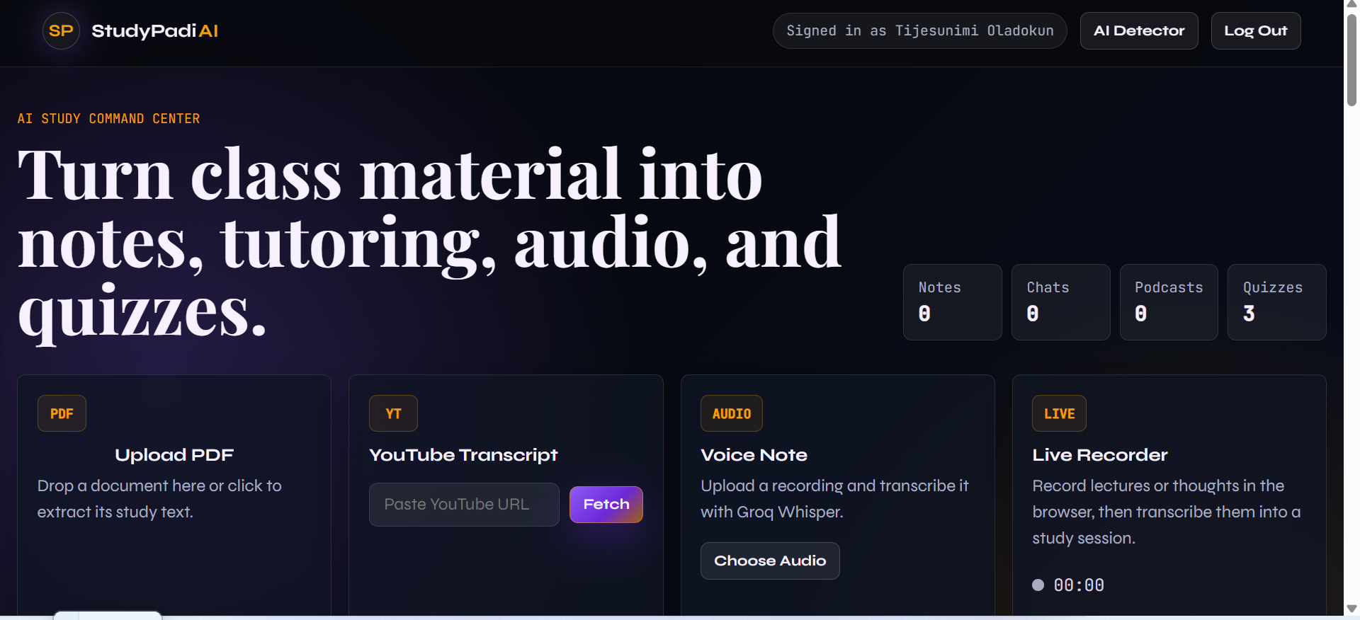 Building a Student Companion Agent — AI/ML project by Tijesunimi Precious Oladokun, RAIN Nigeria